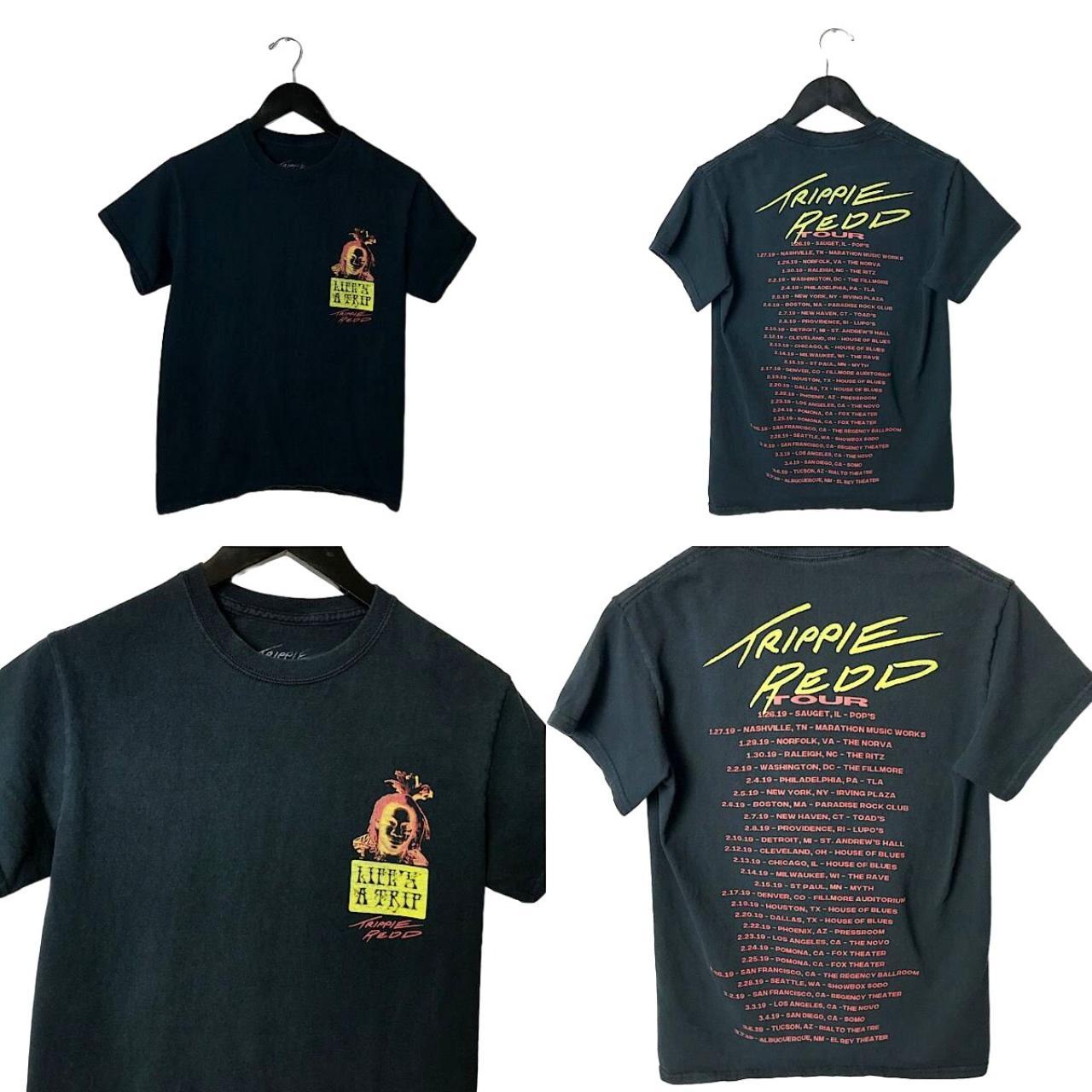 Trippie Redd Life's A Trip Tour Rap Tee T Shirt... - Depop