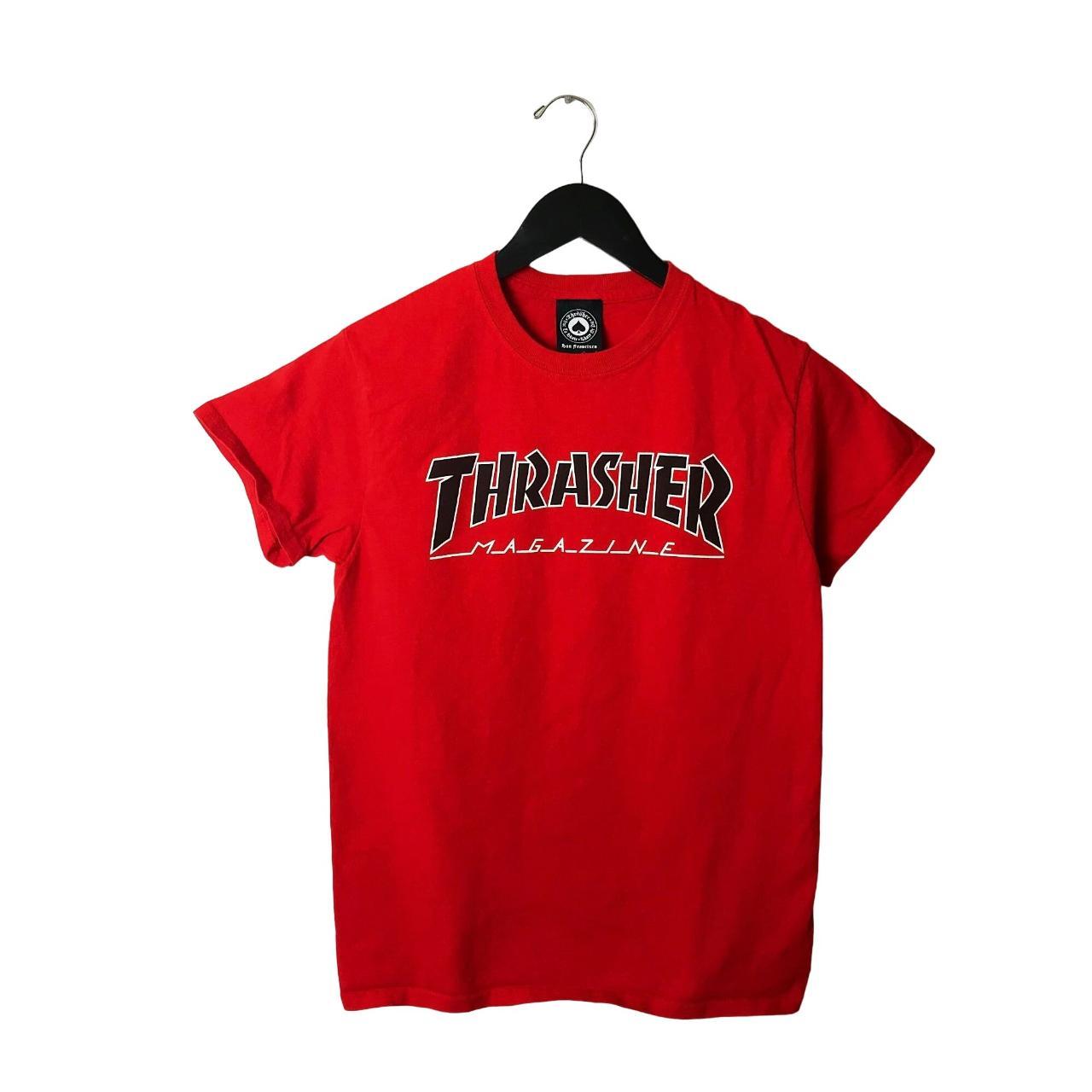 Thrasher Magazine T Shirt American Skateboarding... - Depop