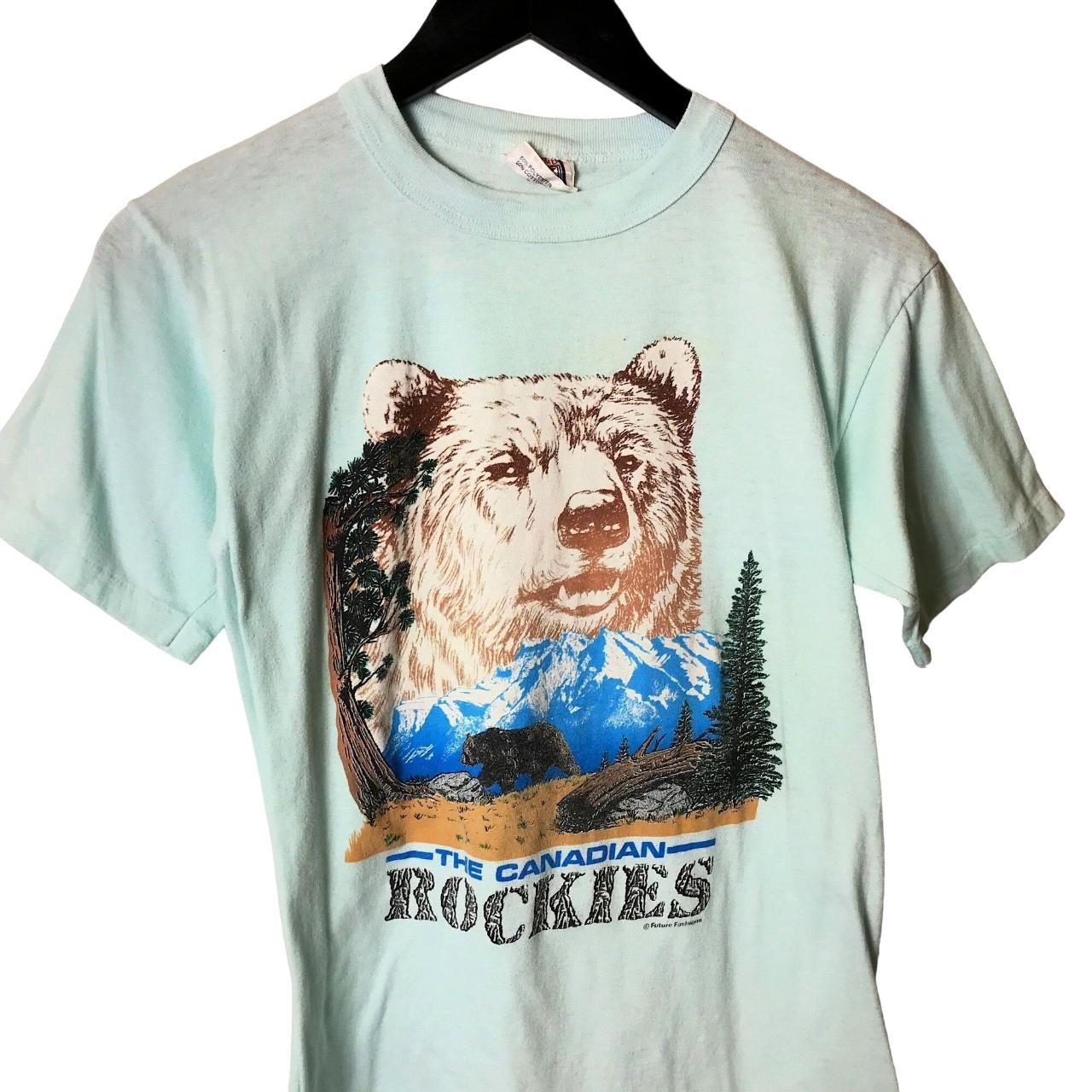 90s Vintage The Canadian Rockies T Shirt Single... - Depop