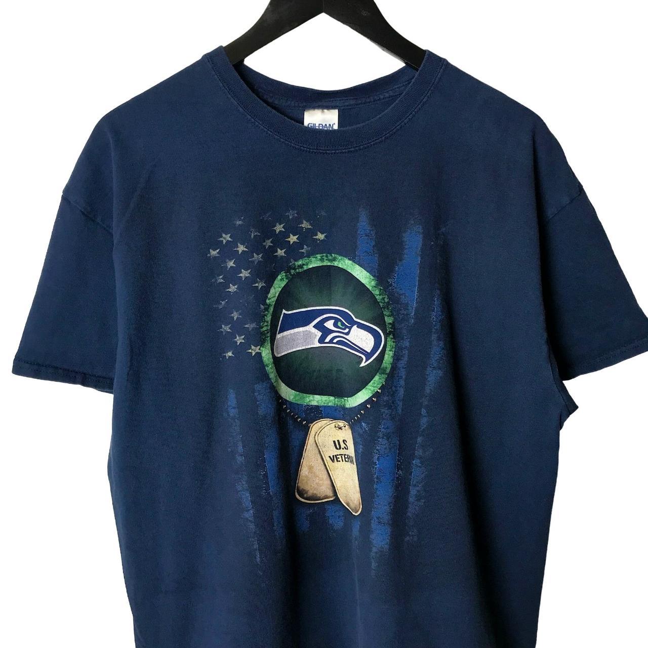 00s Vintage Gildan Seattle Seahawks T Shirt US... - Depop