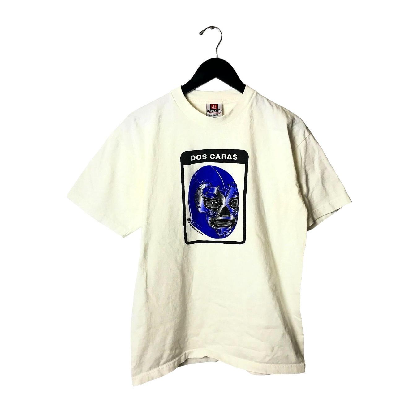 1997 Vintage Dos Caras T Shirt Classic Mask Graphic... - Depop