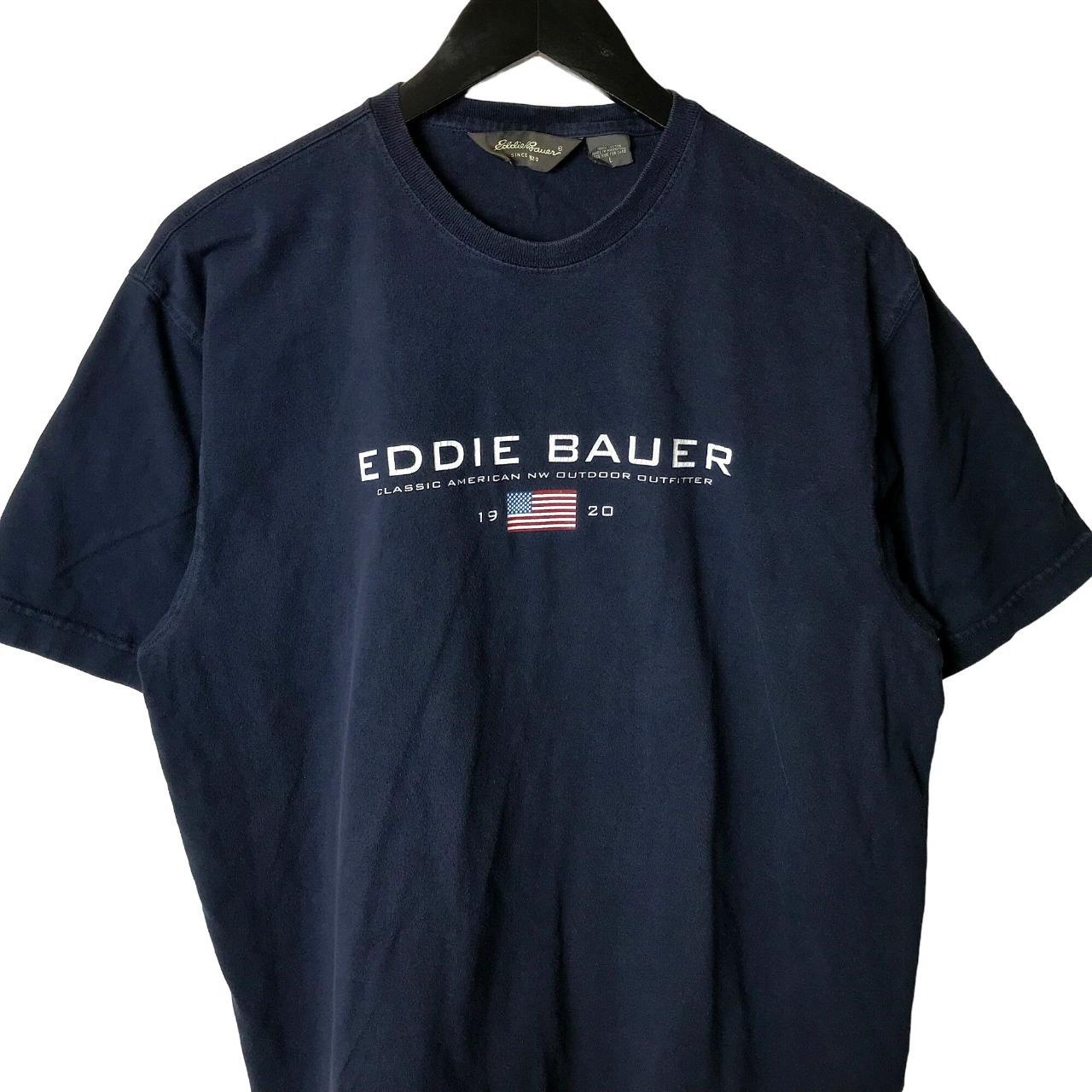 Eddie Bauer Shirt Men Small Adult Blue Basic Tee Active Outdoors
