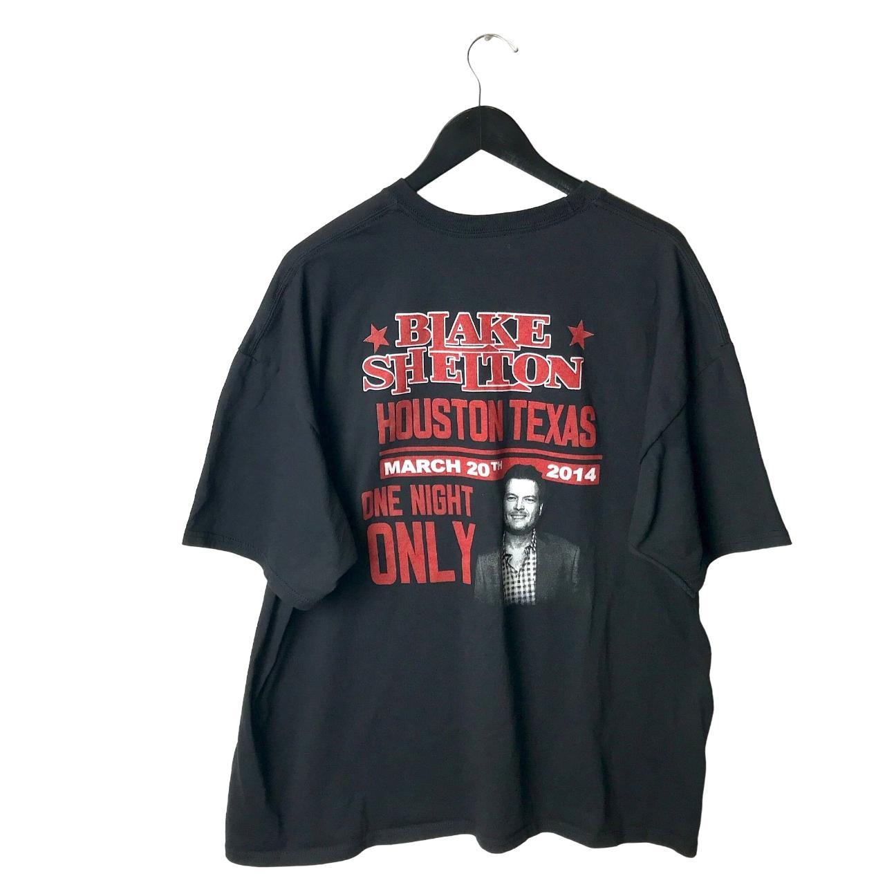 2014 Blake Shelton One Night Only T Shirt Houston... - Depop