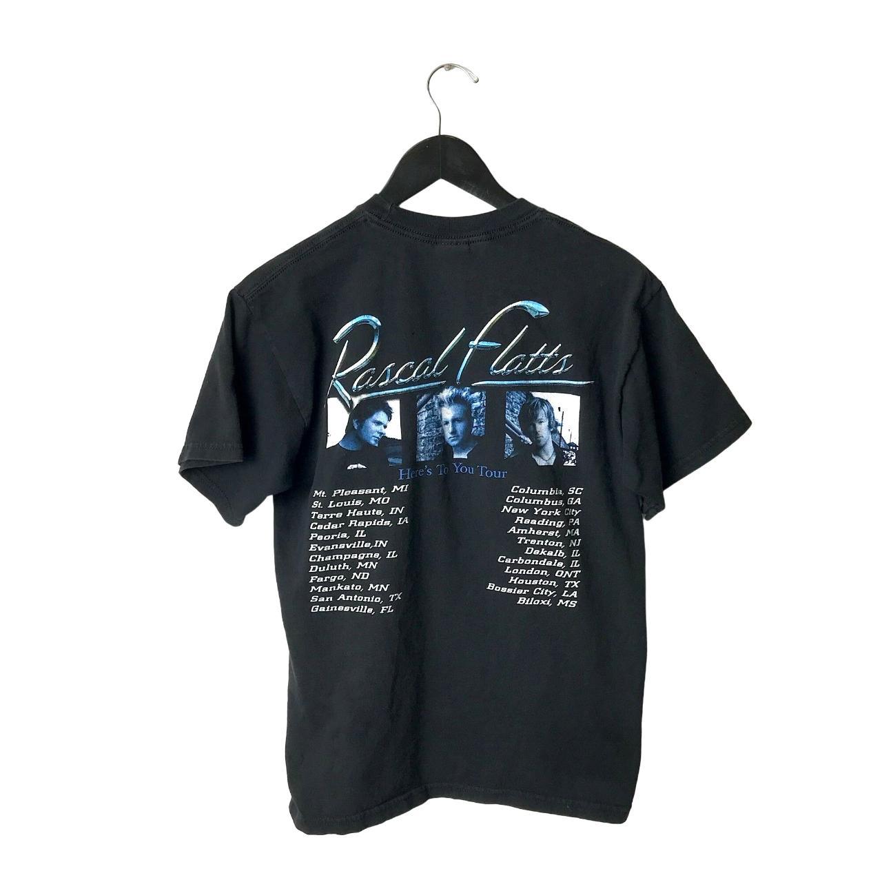 00s Vintage Rascal Flatts T Shirt Here's To You Tour... - Depop