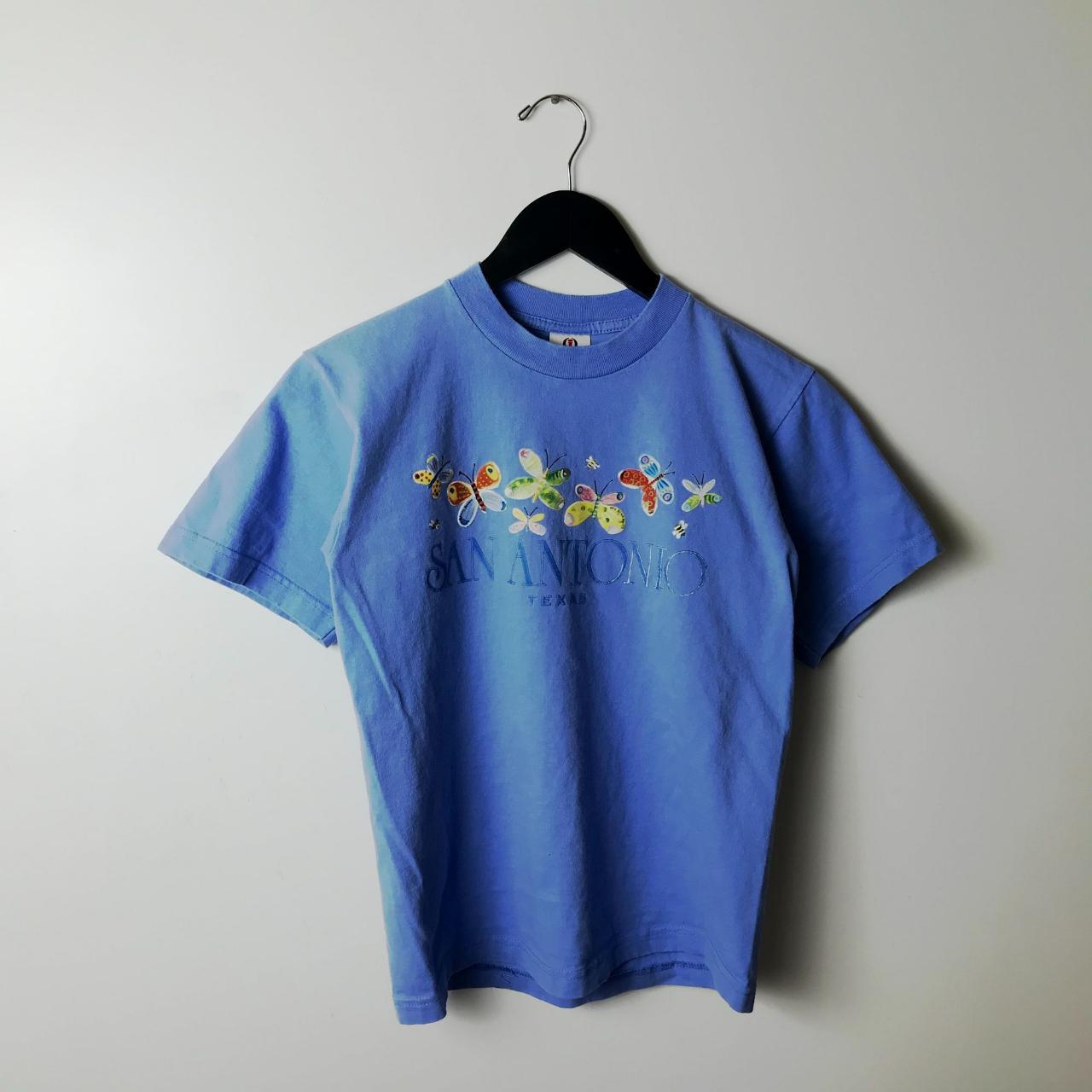 00s Vintage San Antonio Texas T Shirt Blue Extra... - Depop