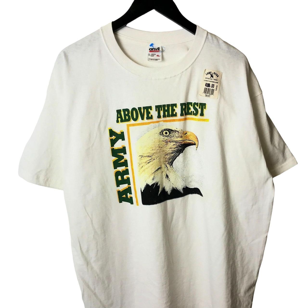 NEW Vintage Army Above The Best T Shirt Bald Eagle... - Depop