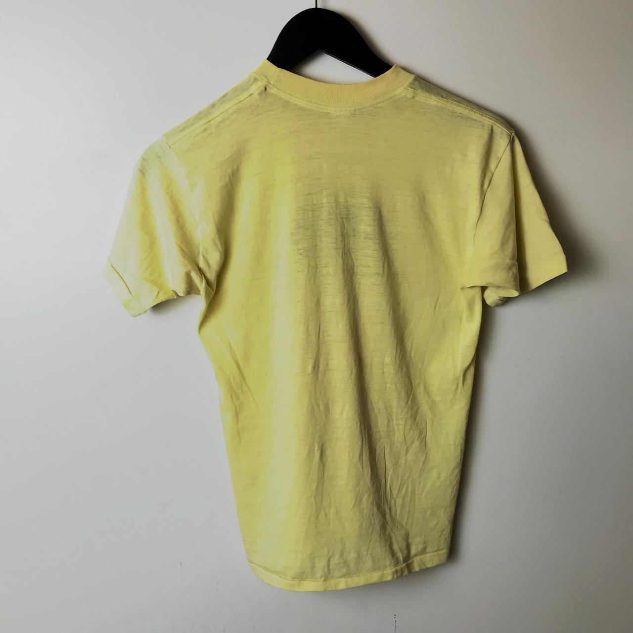 80s Vintage American Cable Gold T Shirt USA Single... - Depop