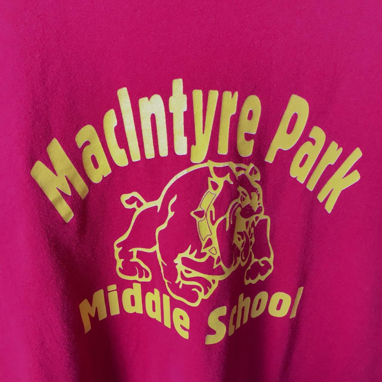 Vintage Hanes Macintyre Park Middle School T Shirt... - Depop