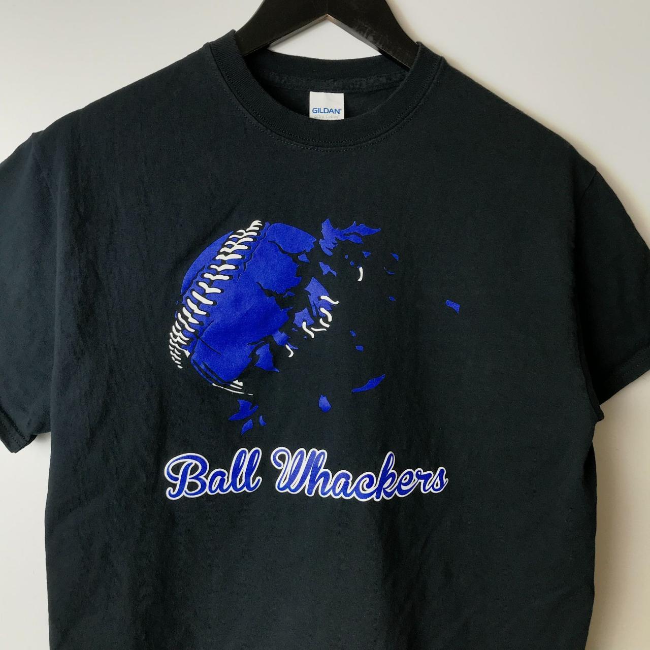 Gildan Ball Wreckers T Shirt Ripped Baseball Sport... - Depop