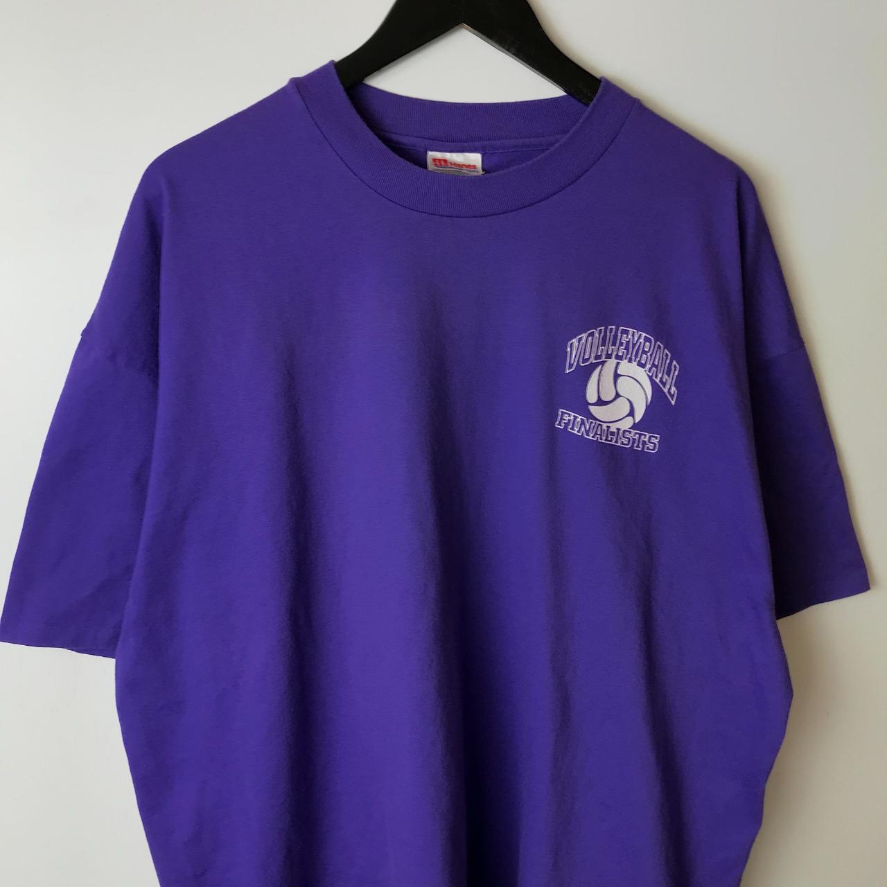 90s Vintage Volleyball Finalists Hanes T Shirt... - Depop