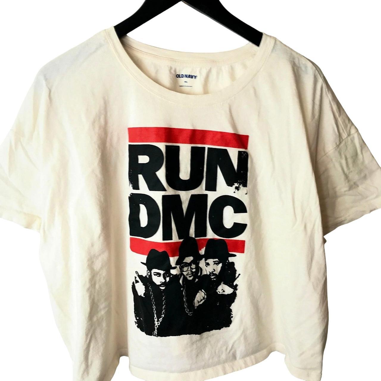 Run DMC Crop Top Shirt Womens White 2XL XXL Hip Hop... Depop