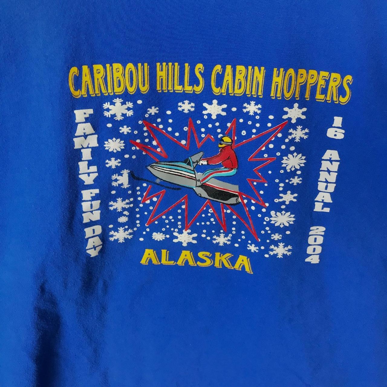 Y2K Vintage Alaska Caribou Hills Cabin Hoppers... Depop