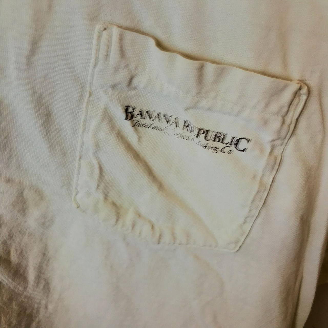 Vintage Banana Republic Travel Safari T Shirt USA... - Depop