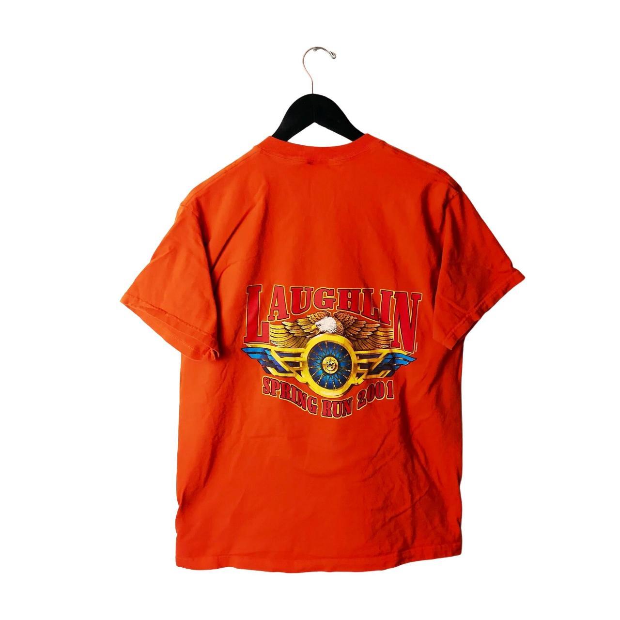 Y2k 00s Laughlin Spring Run T Shirt Adult Orange L... - Depop