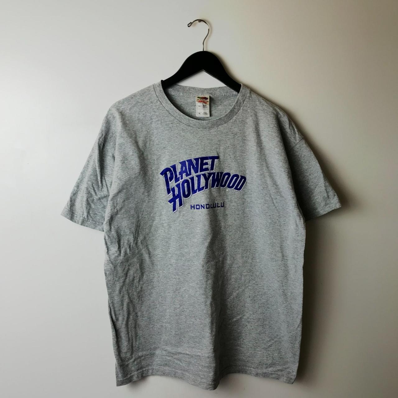 Vintage Y2K Planet Hollywood Honolulu T Shirt Gray... - Depop