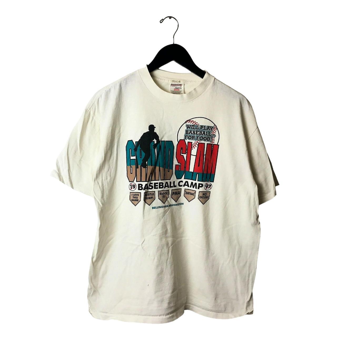 Vintage 90s Grand Slam Baseball Camp T Shirt Adult