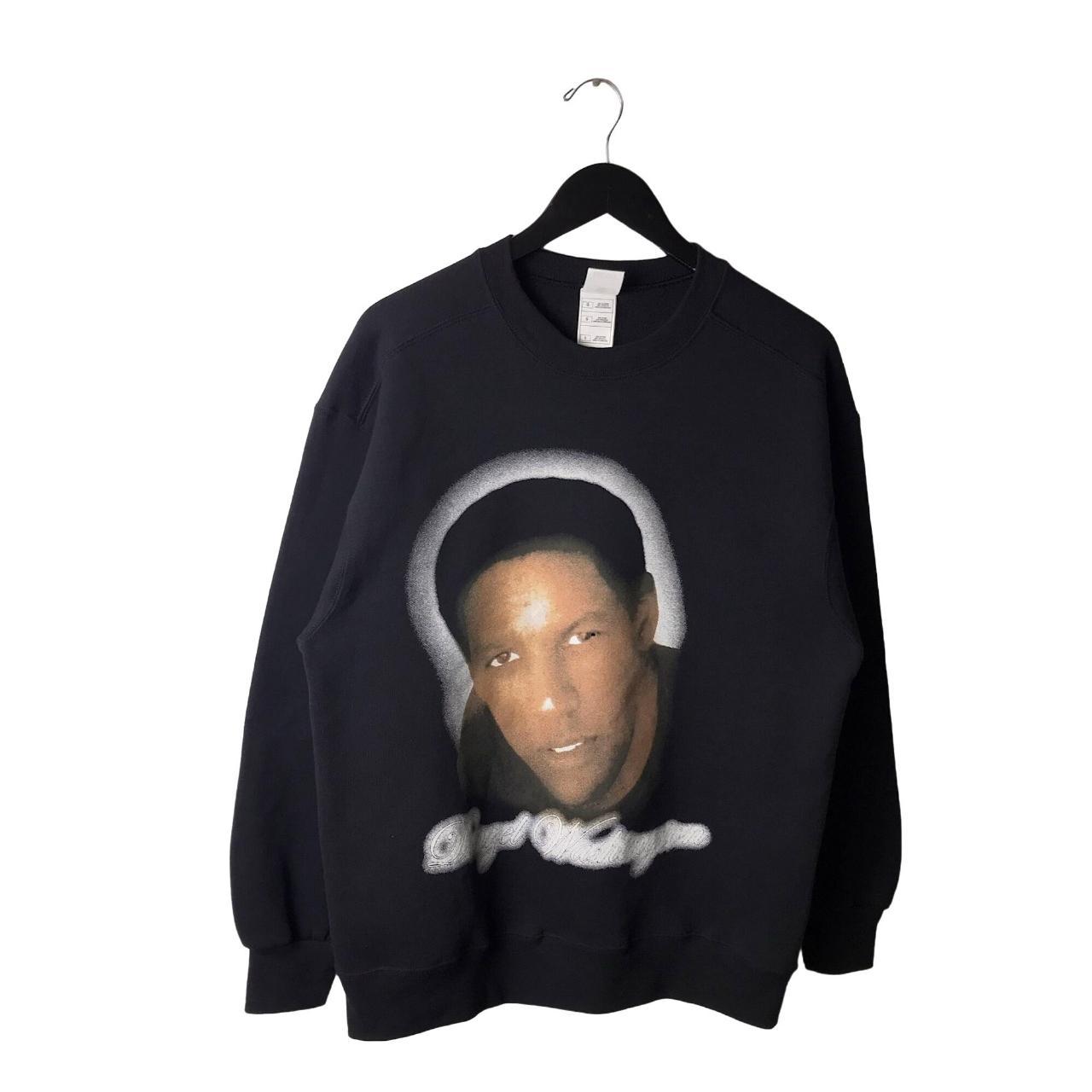 Denzel Washington Rap Crewneck Black Medium M... - Depop