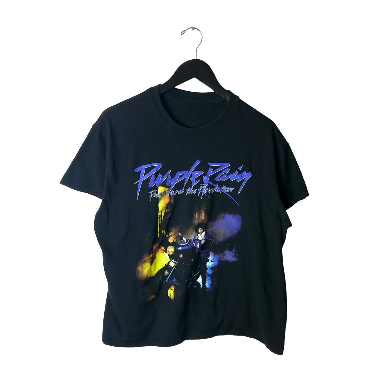 Prince Purple Rain T Shirt Womens Black Extra Large... - Depop