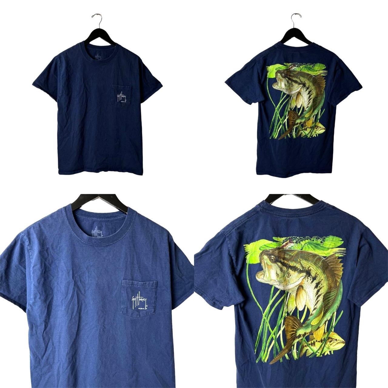 Guy Harvey T Shirt Adult Blue Small S Graphic... - Depop