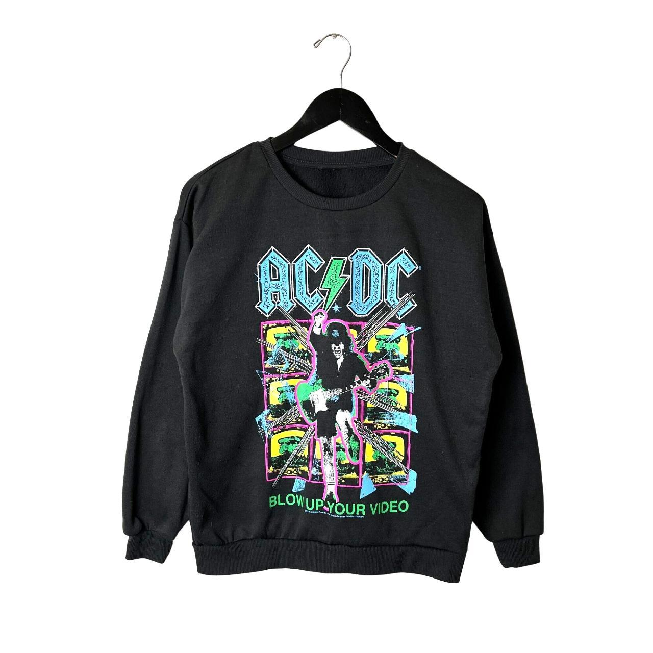 2016 ACDC Crewneck Sweatshirt Adult Gray Medium M... - Depop