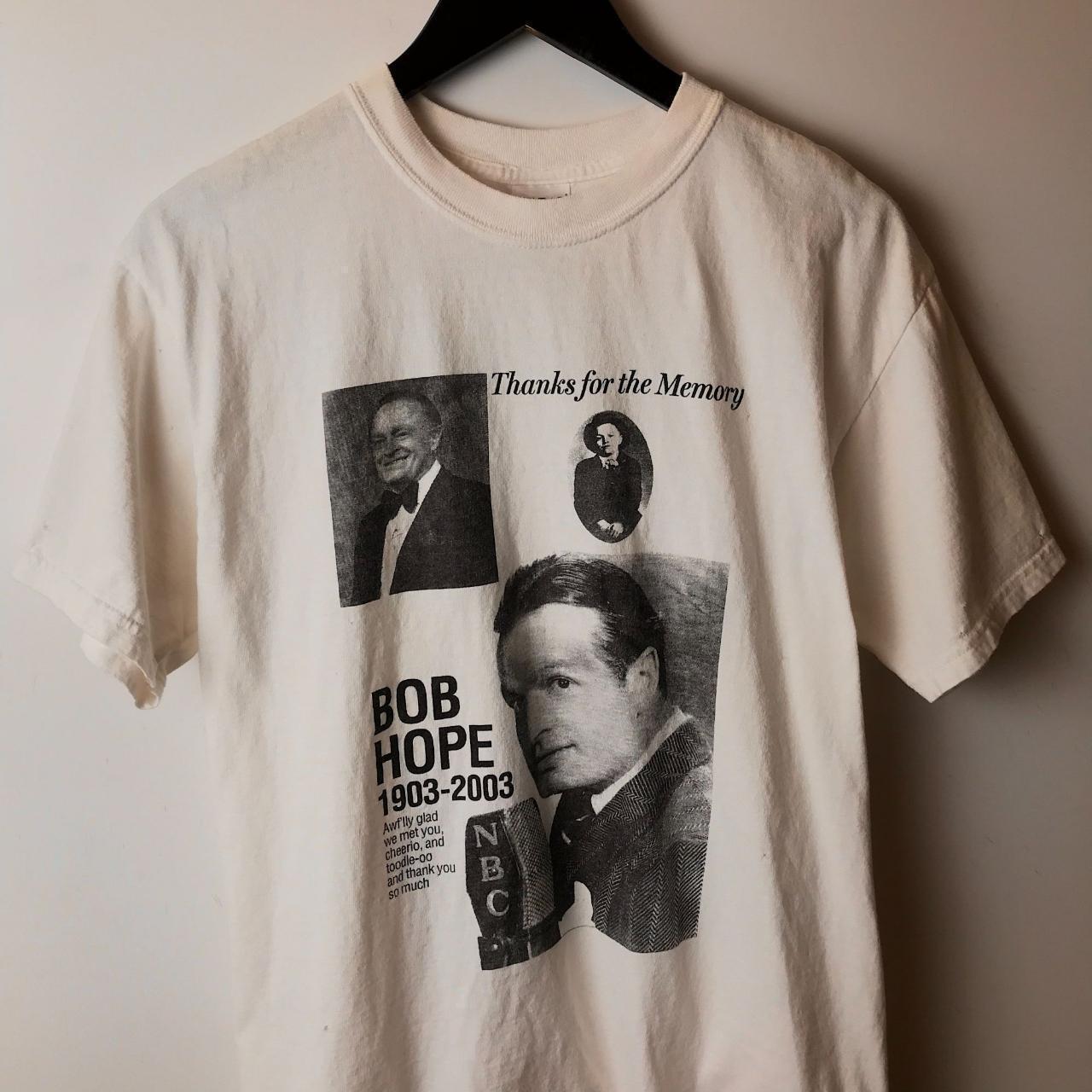 VINTAGE 00s Bob Hope Memorial T popular Shirt 2000s Graphic Tee Double Sided XL