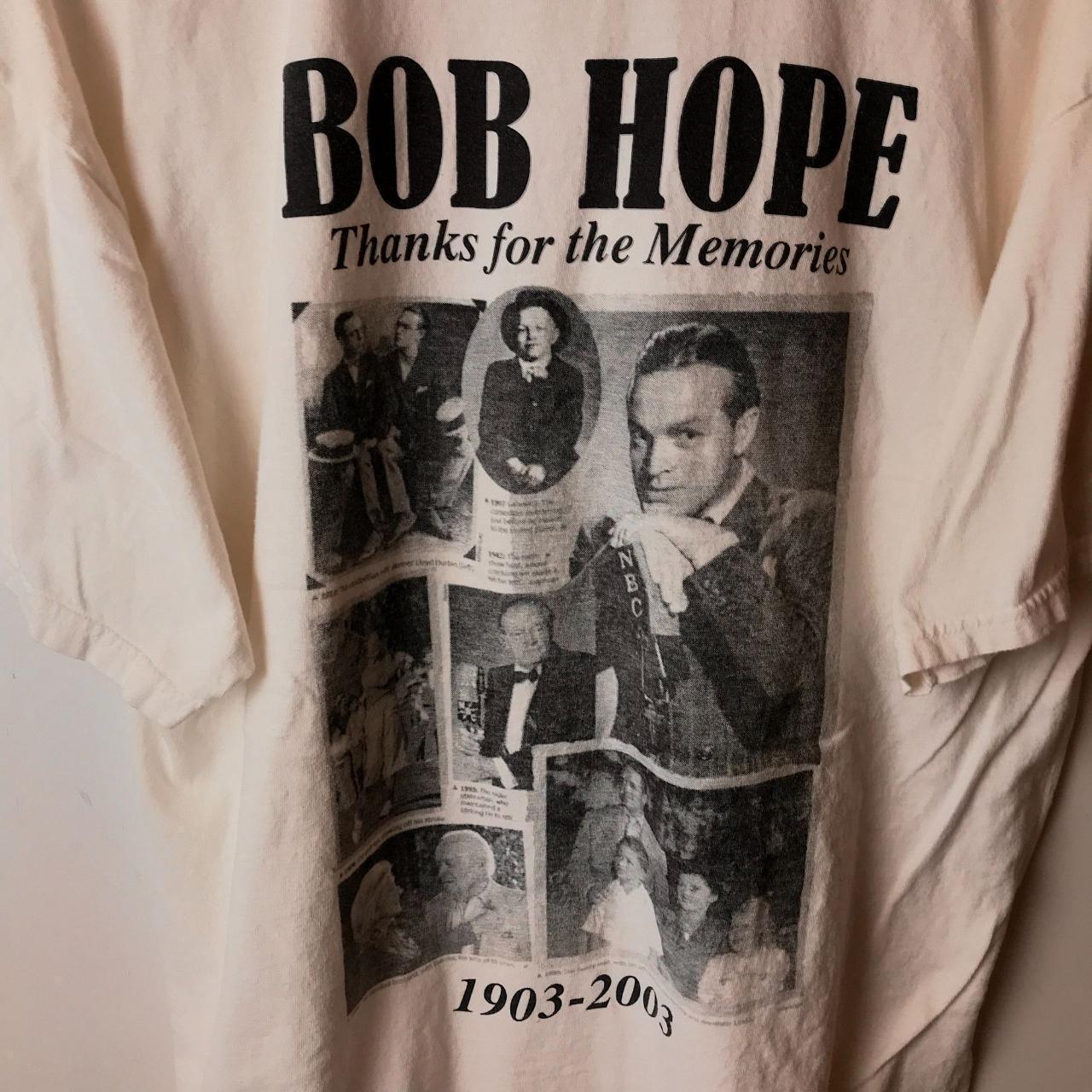 VINTAGE 00s Bob Hope Memorial T popular Shirt 2000s Graphic Tee Double Sided XL