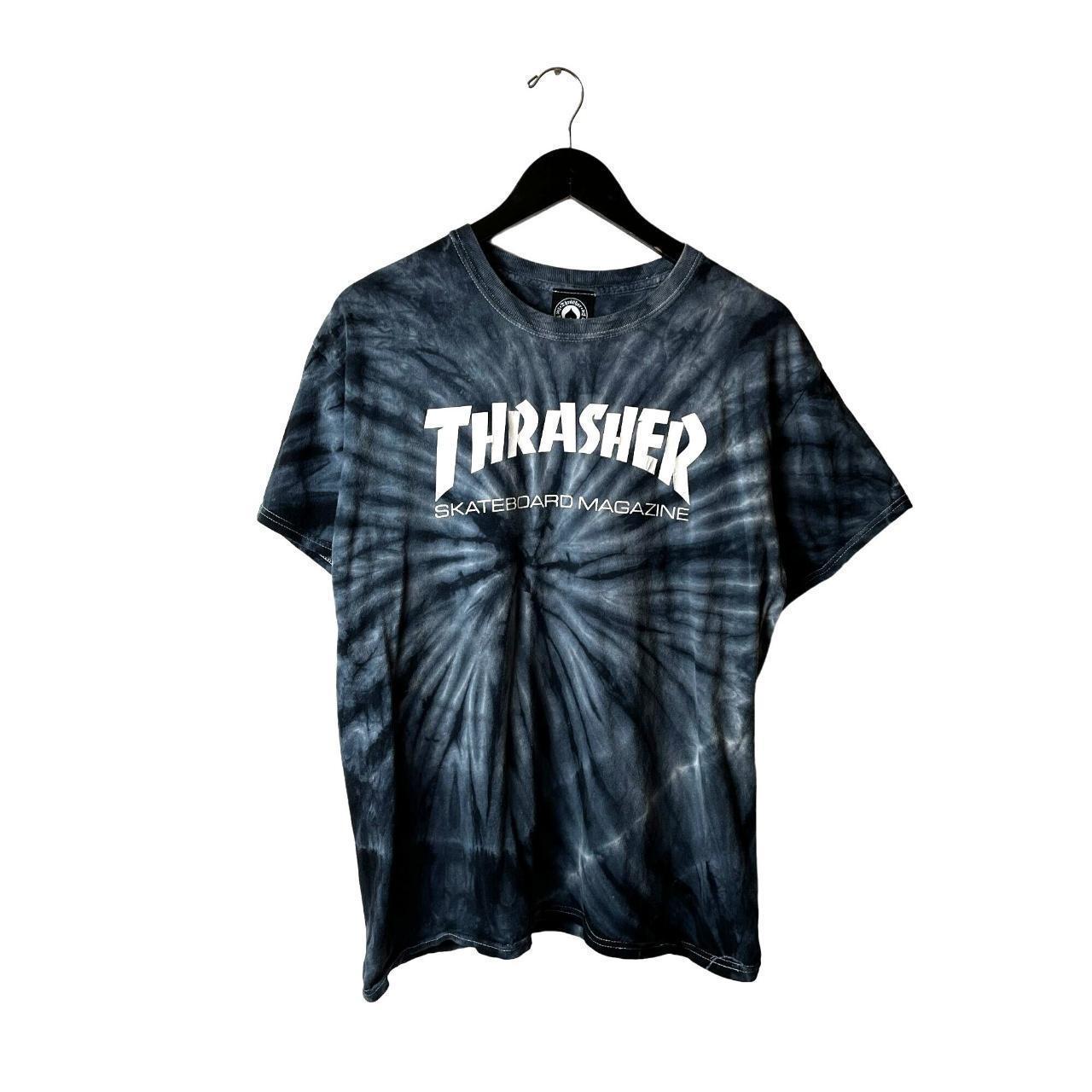 Black tie dye thrasher shirt best sale