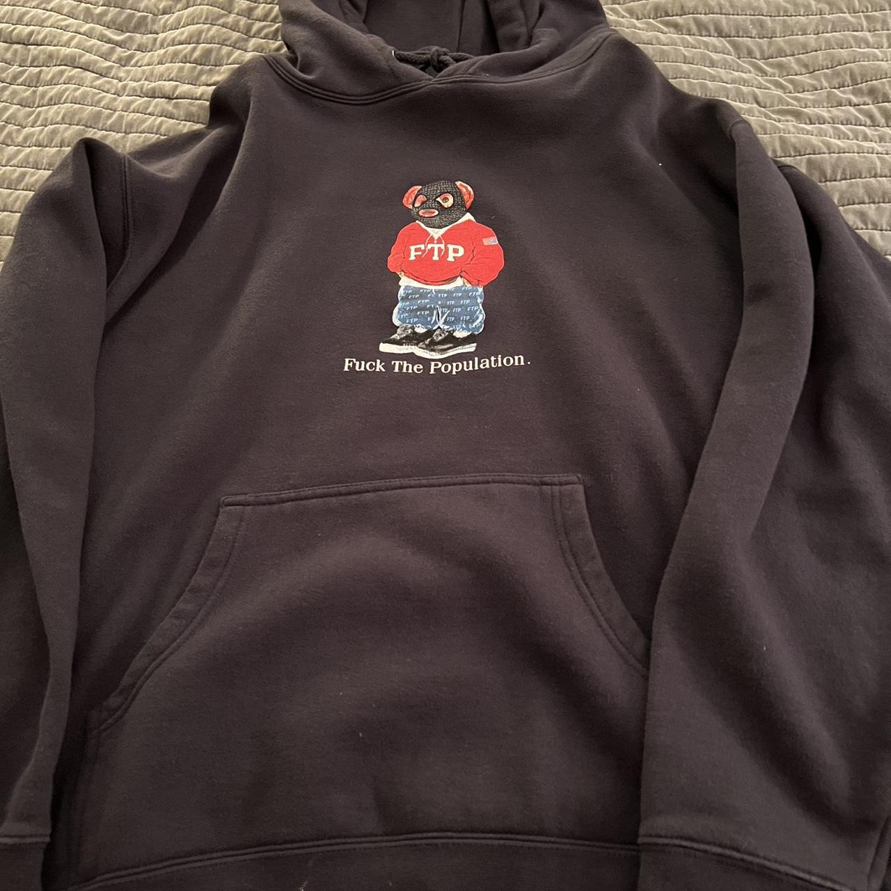 FTP polo bear hoodie SS19 Excellent condition zero... - Depop