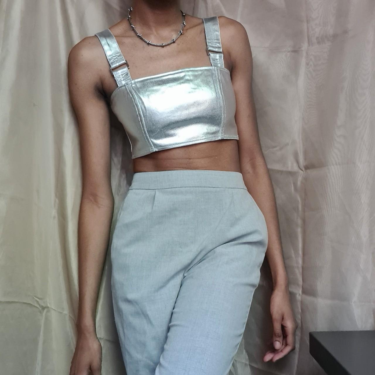 Forever 21 best sale silver top