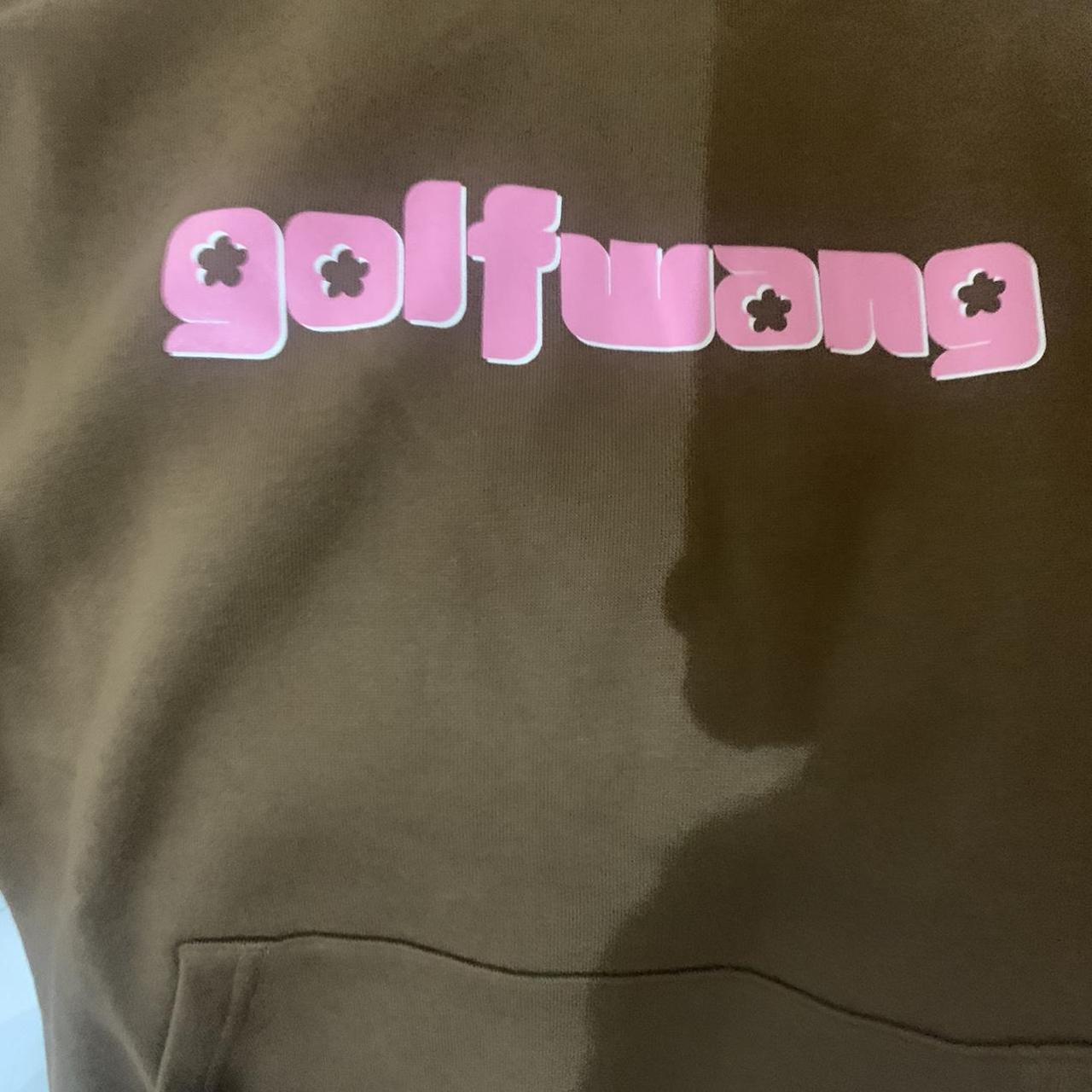Golf wang hoodie with pink logo. Sold out on... - Depop