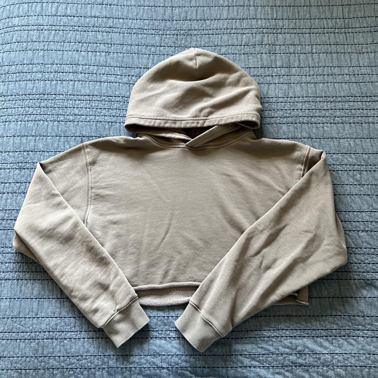 tna aritzia perfect crop hoodie, cropped aritzia... - Depop