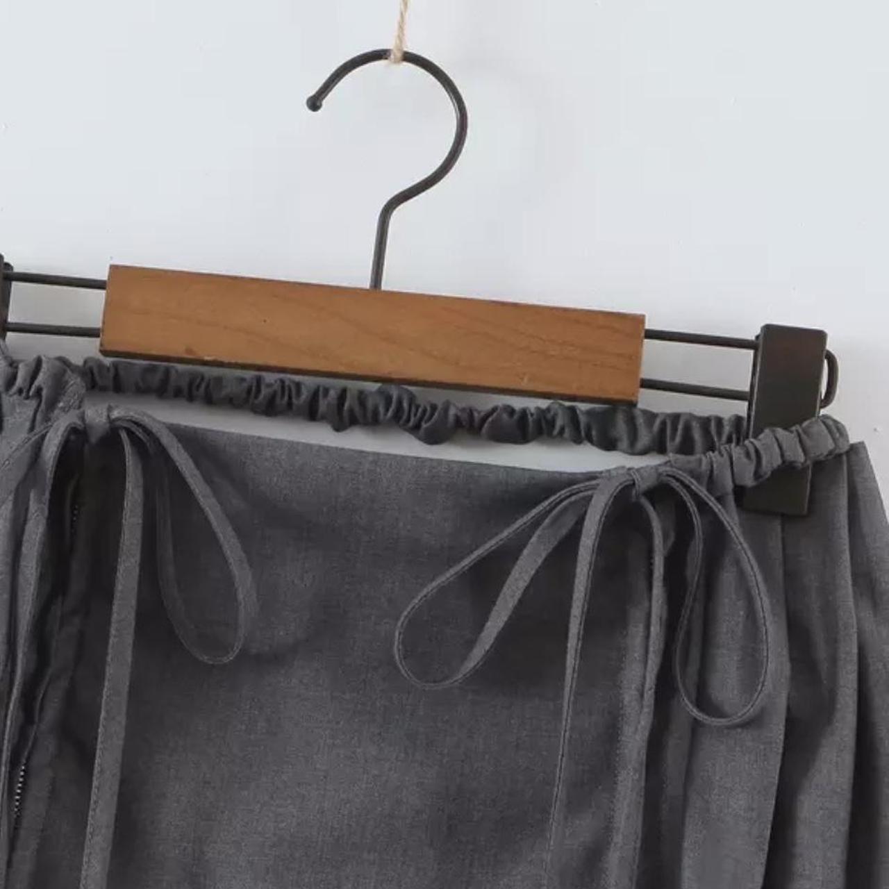 Grey Pleated Skirt ☁️ Dm for sizing availability... - Depop