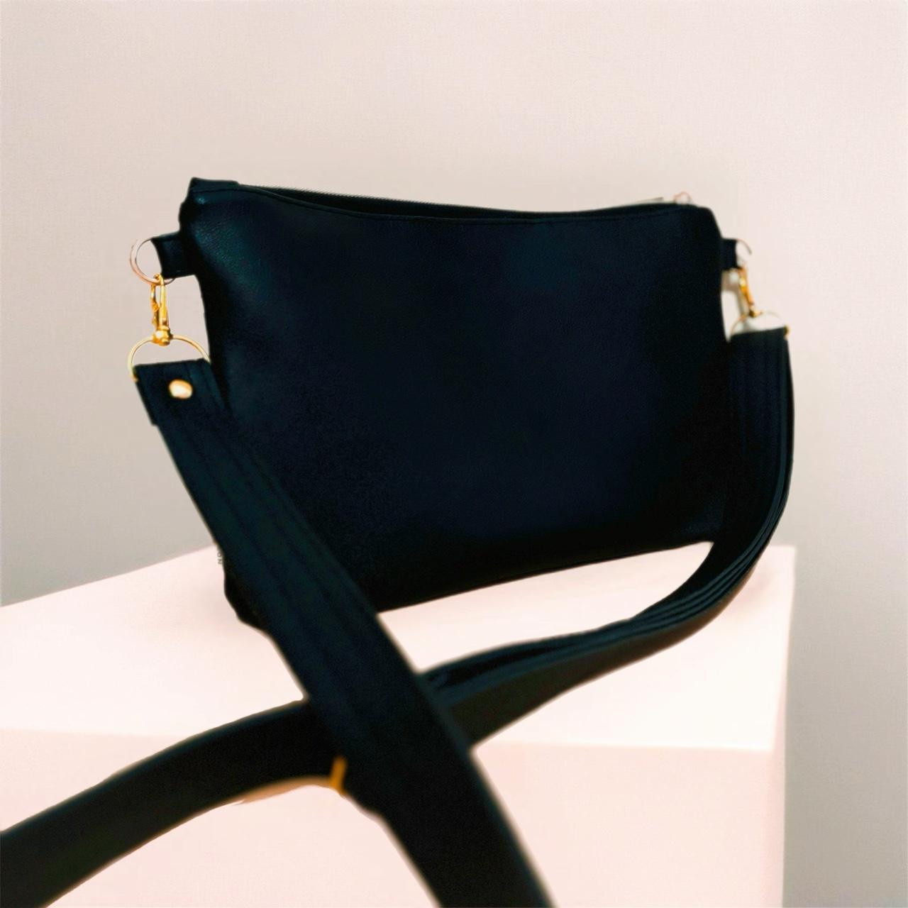 Beetlejuice Blue and black vegan faux leather... Depop