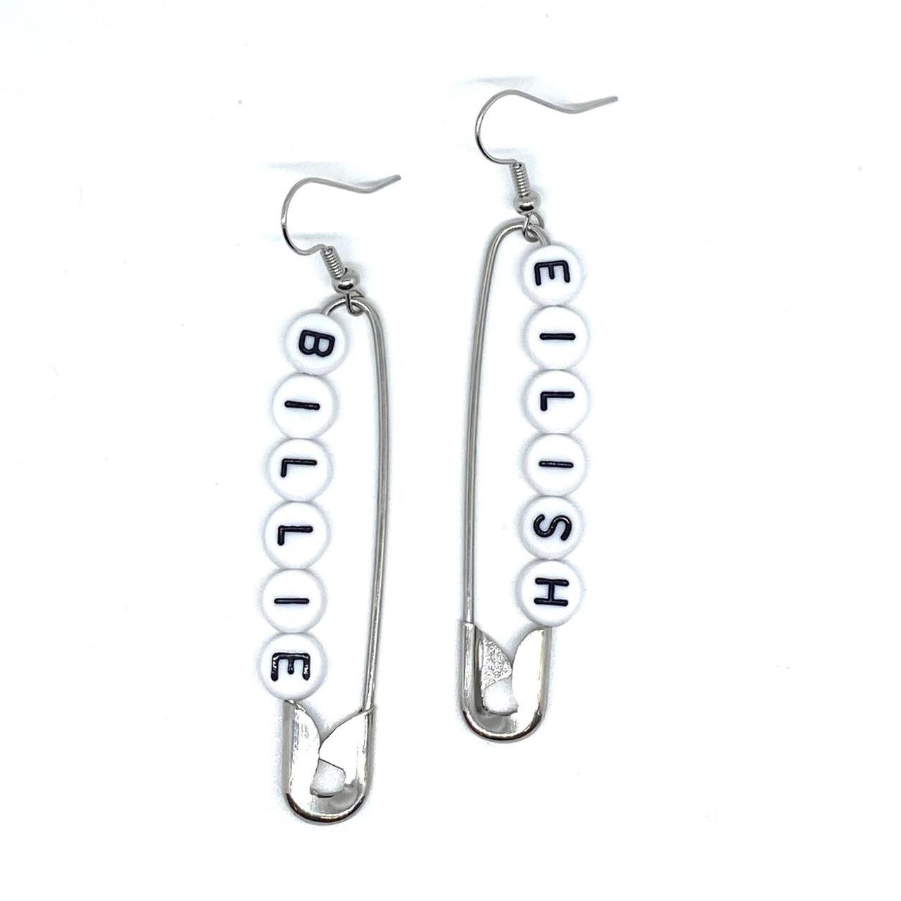 HOT Aesthetic Safety Pin Earrings Billie Eilish Safety Pin Earrings