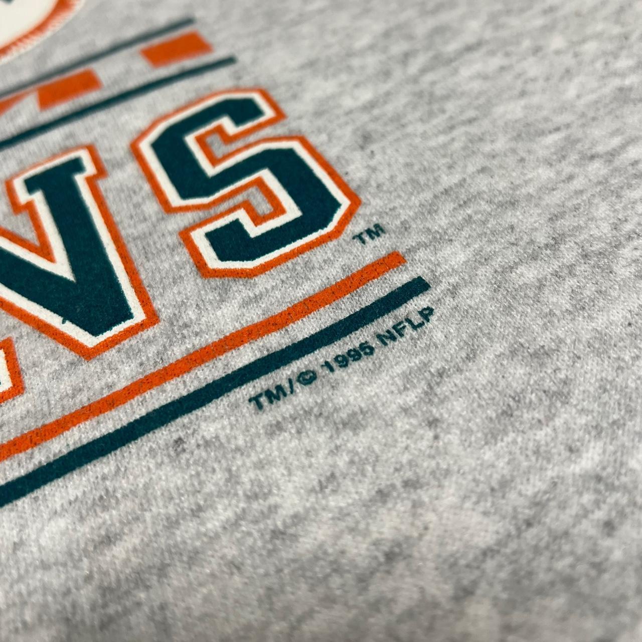 Vintage 1995 Miami Dolphins Sweatshirt Size - Depop