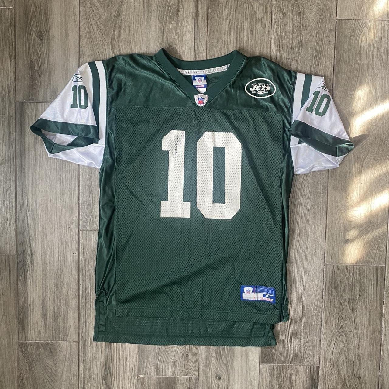 vintage new york jets chad pennington reebok jersey - Depop