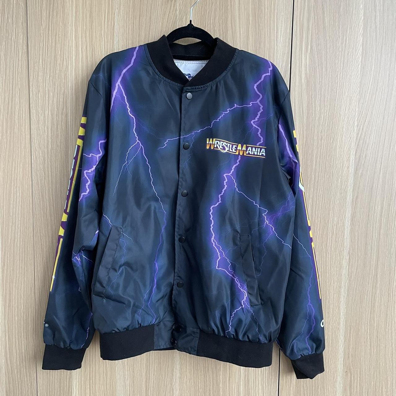 WRESTLEMANIA VI ジャケット Mサイズ　Chalkline WWE The Ultimate Challenge WrestleMania 6 Retro Fanimation Jacket