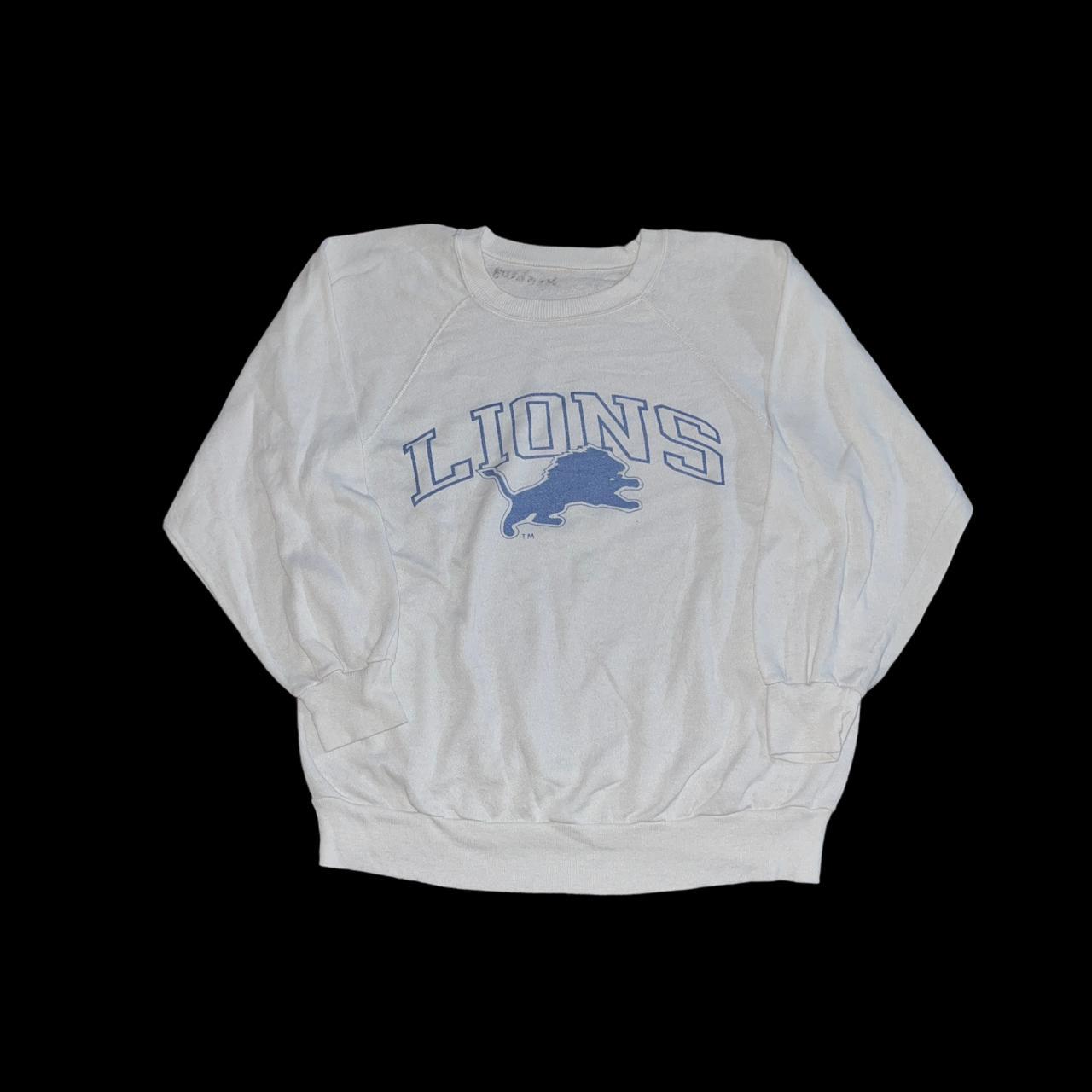 Vintage Detroit lions crewneck sweatshirt heather - Depop