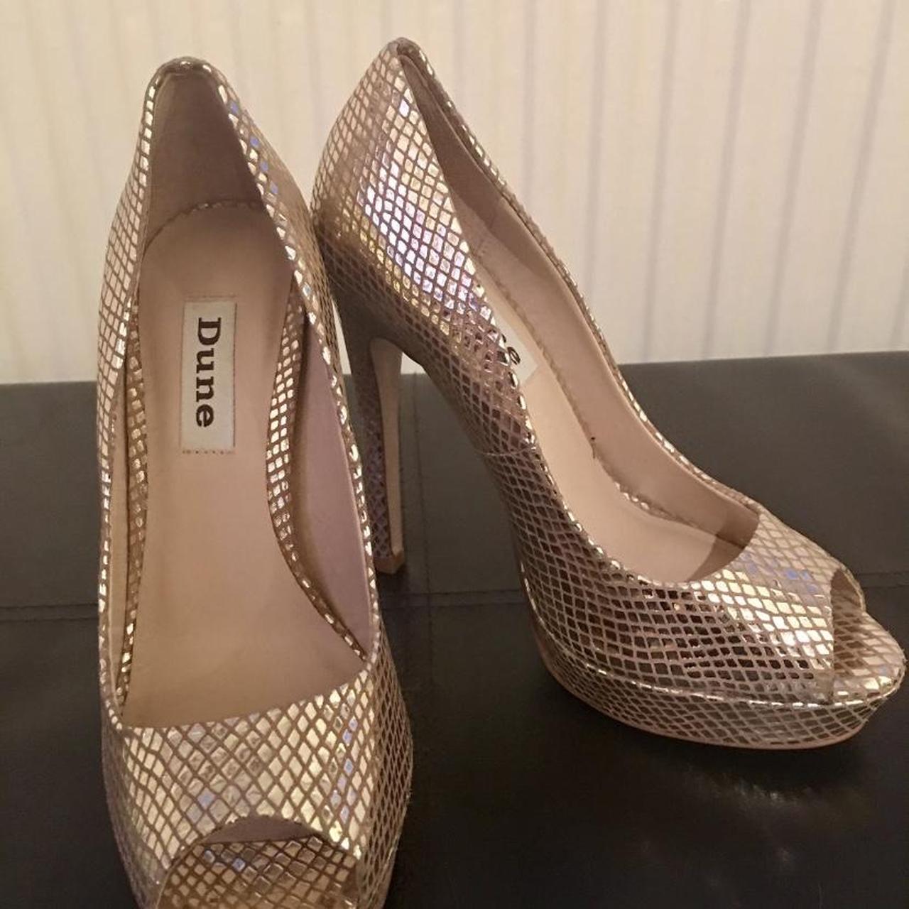 Gold court shoes clearance dune