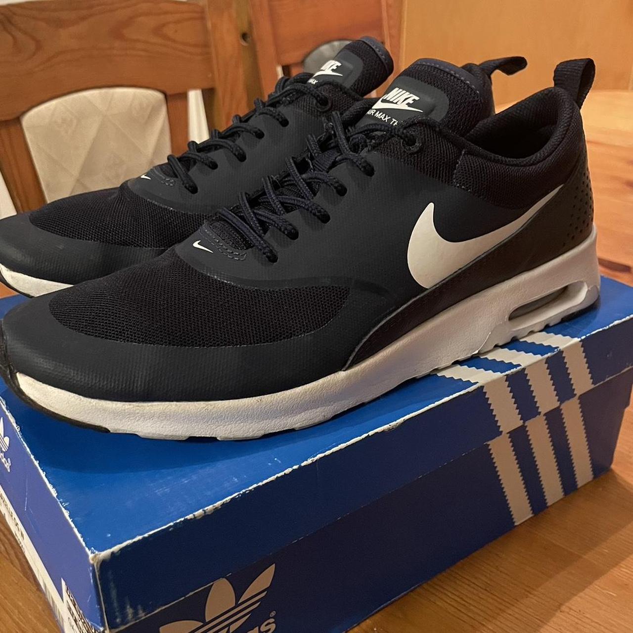 NIKE Air max Thea s Navy Like new Size 6 Depop