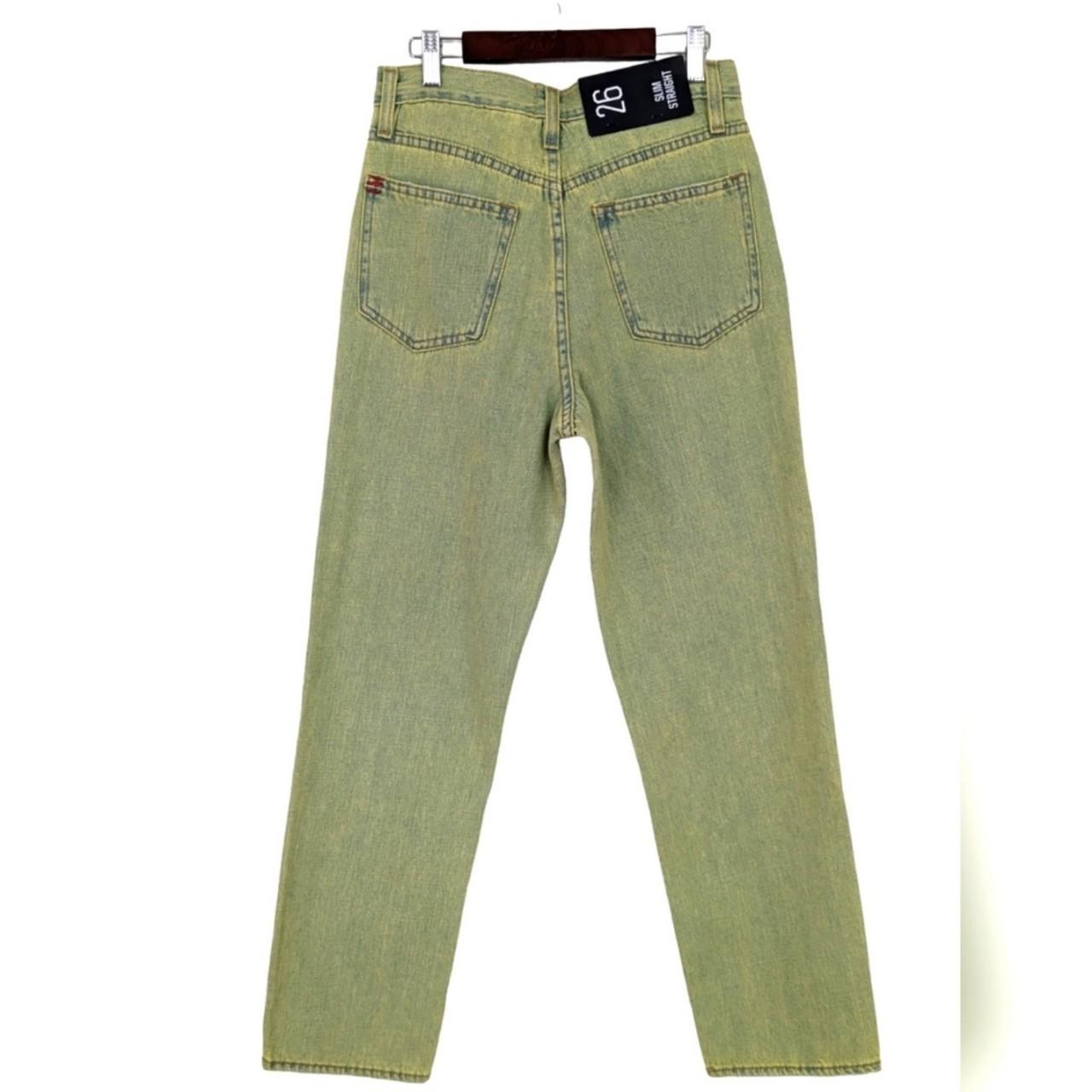 BDG / UO Green Acid Wash Slim Straight Jeans - NWT -... - Depop