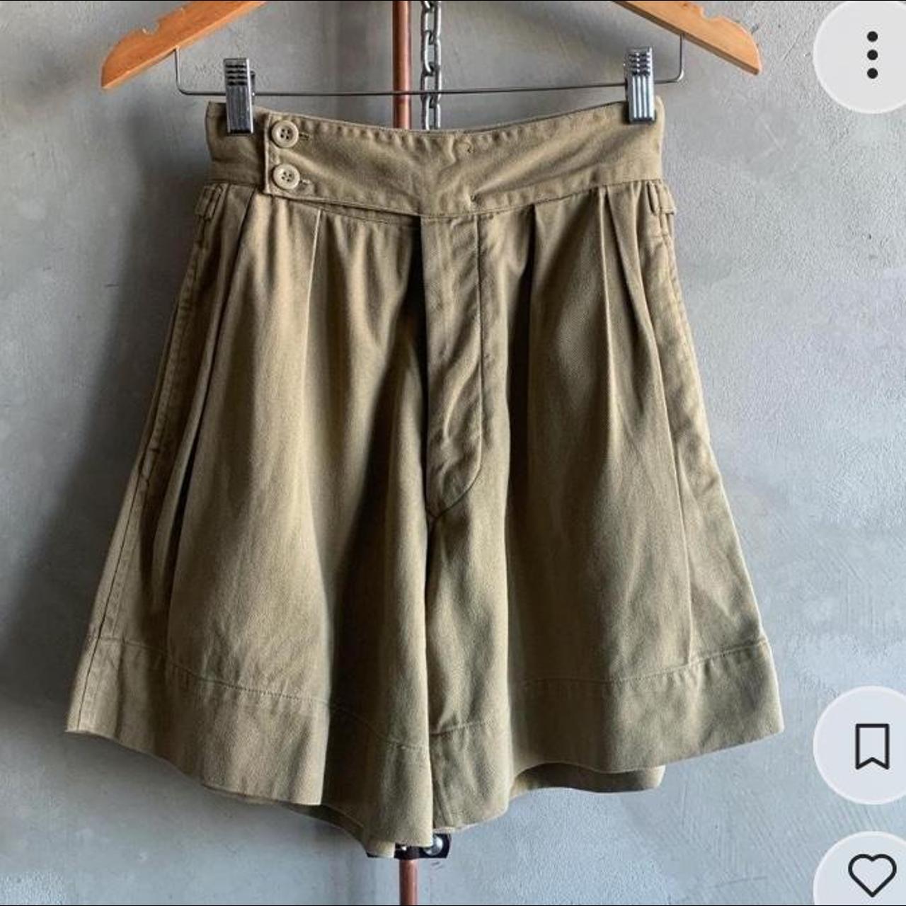 Vintage Gurkha High waist shorts with wait adjuster ... - Depop