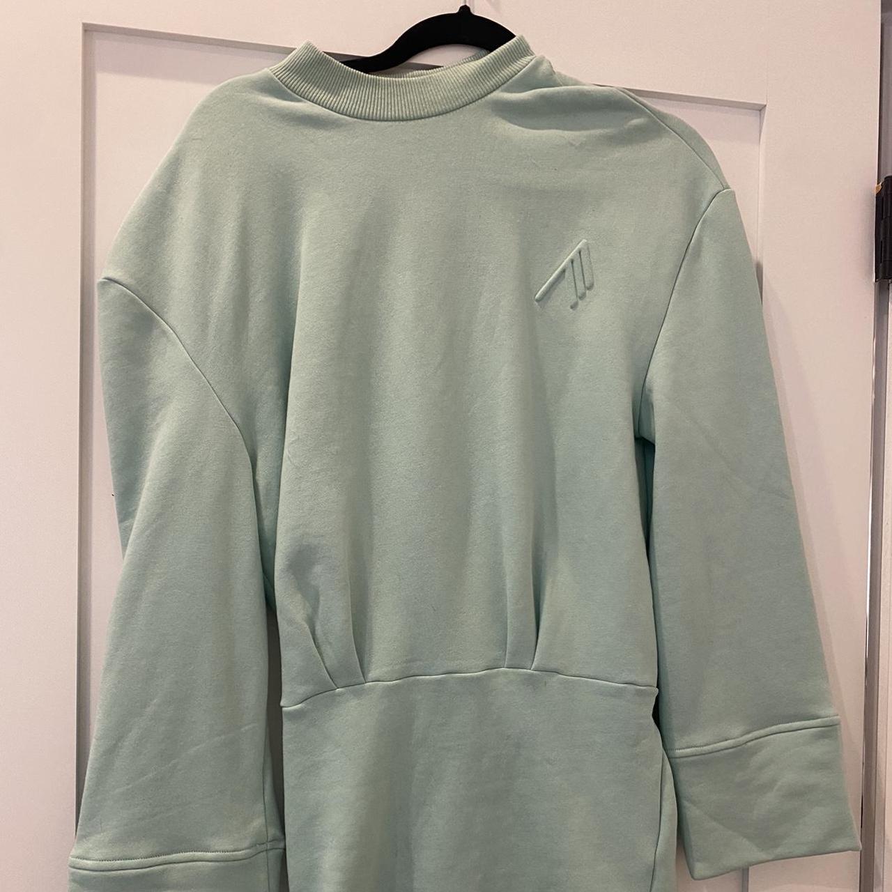 Teal Attico Sweatshirt Dress size S worn once Depop