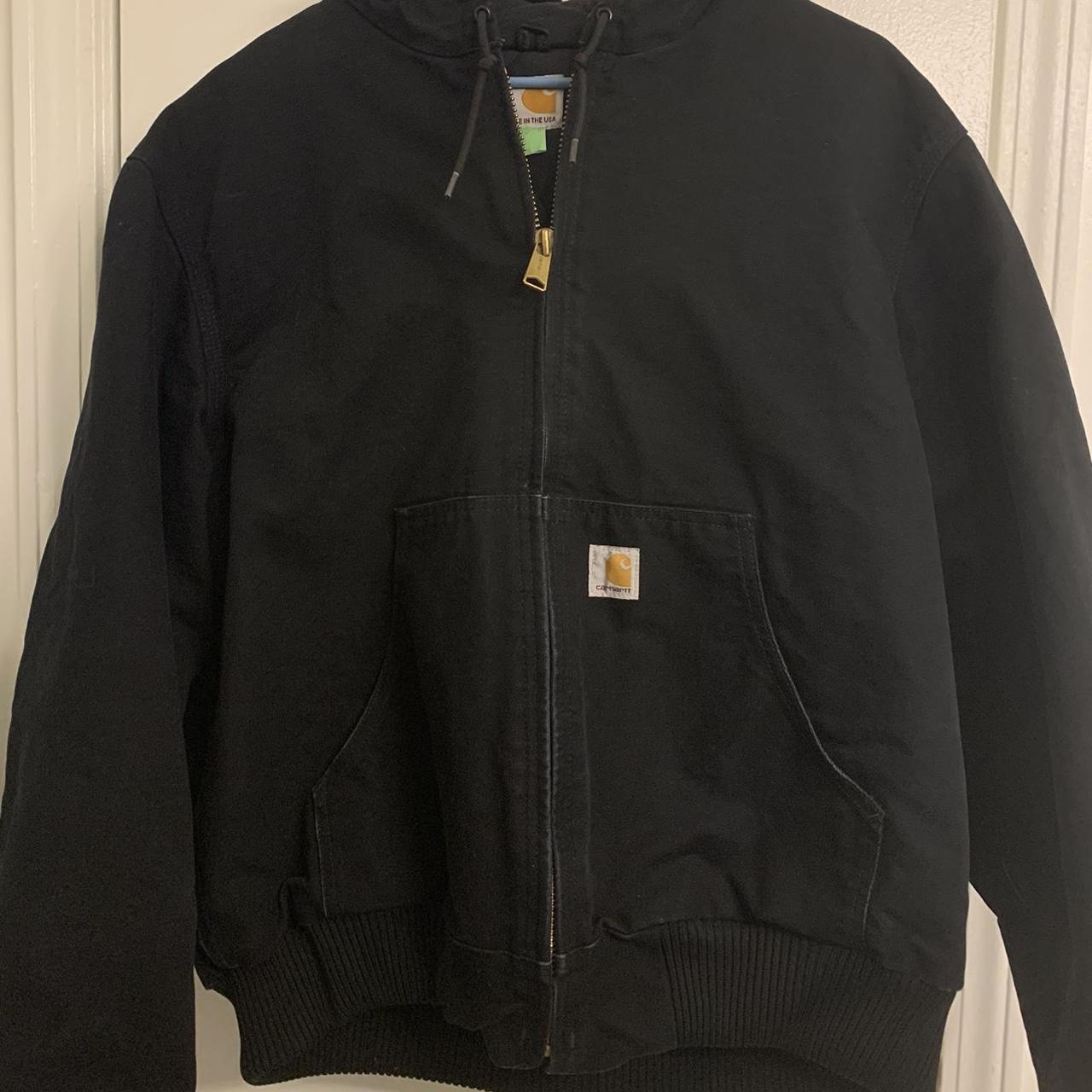 Vintage Black Carhartt Carpenter Jacket! In super... - Depop