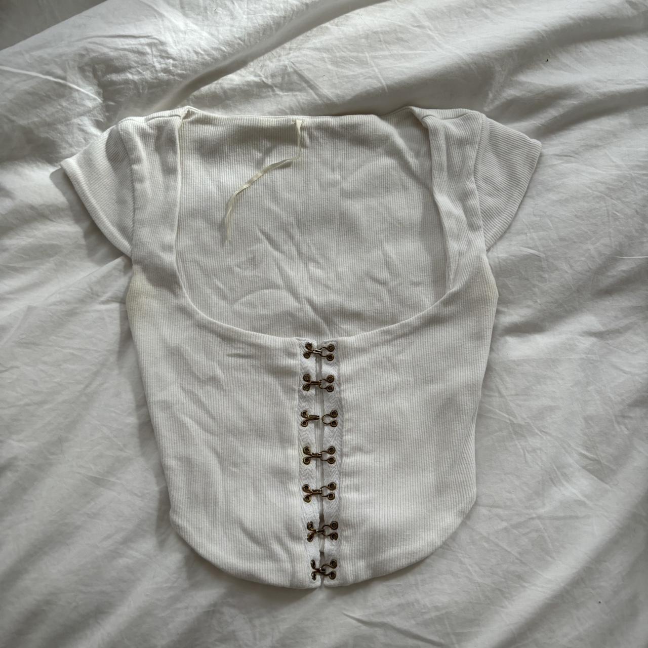 Are you am I corset top Some discoloration around... Depop