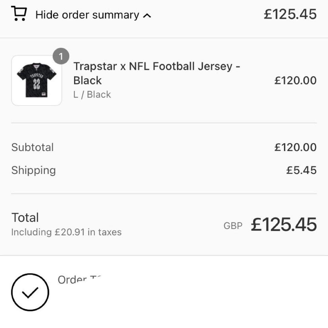 Trapstar x NFL Football Jersey - black *still in... - Depop