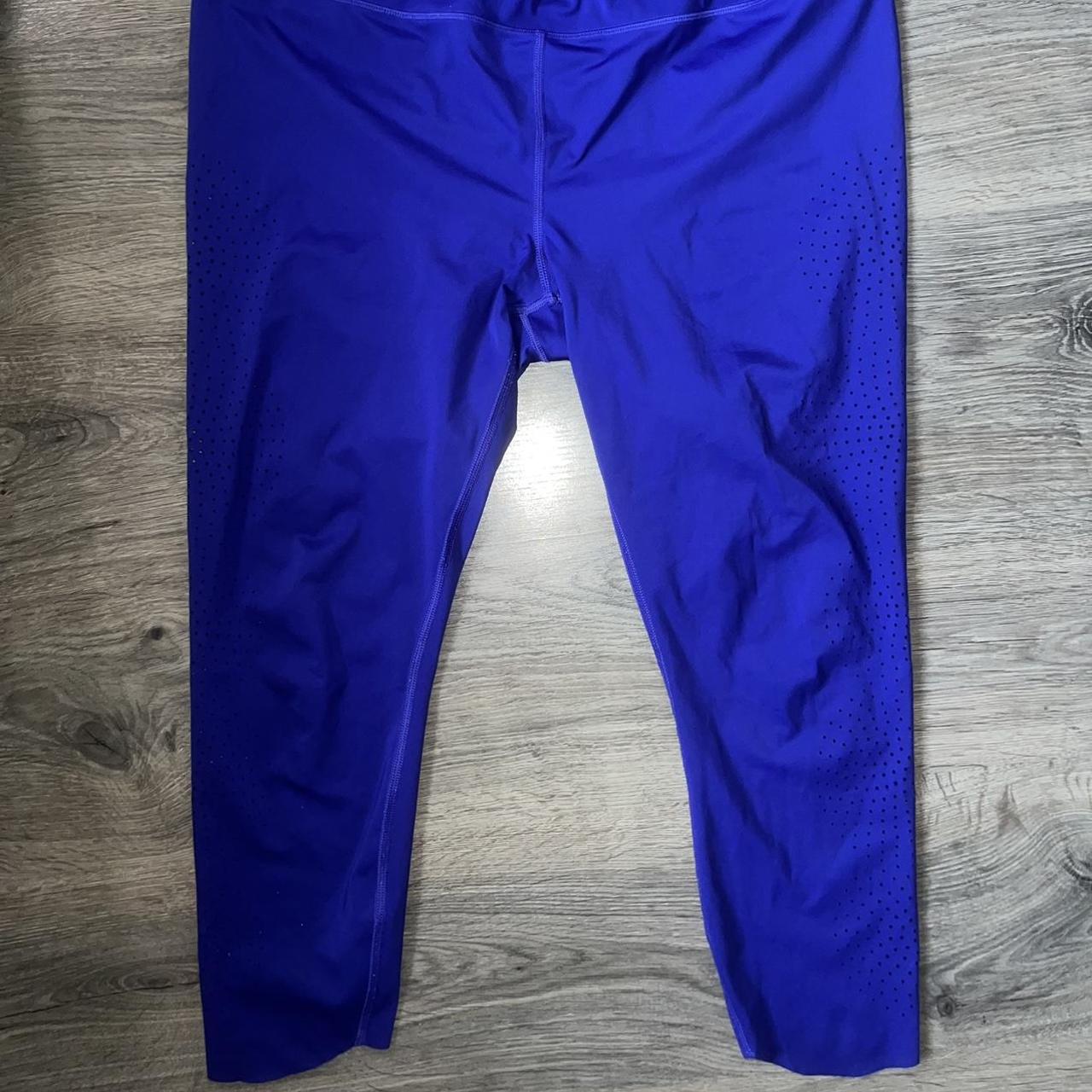 Athleta purple blue cropped leggings tight with... Depop