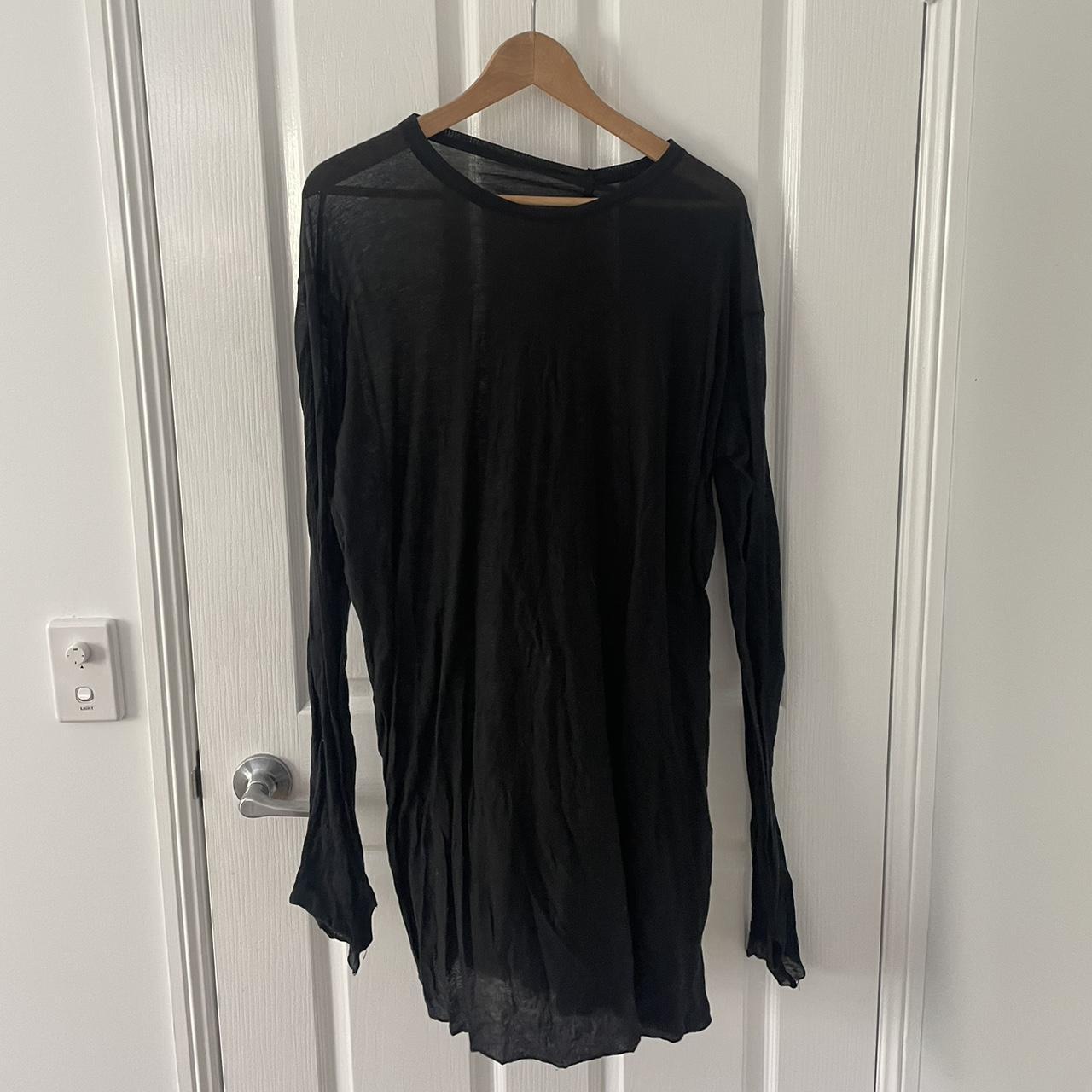 Boris Bidjan Saberi black dyed long sleeve t shirt.... - Depop