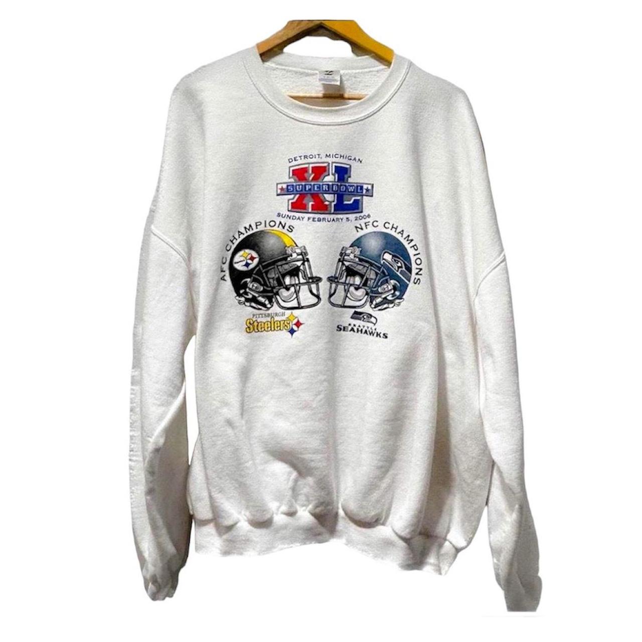 Pittsburgh Steelers Super Bowl 40 Crew Neck Sweatshirt XL