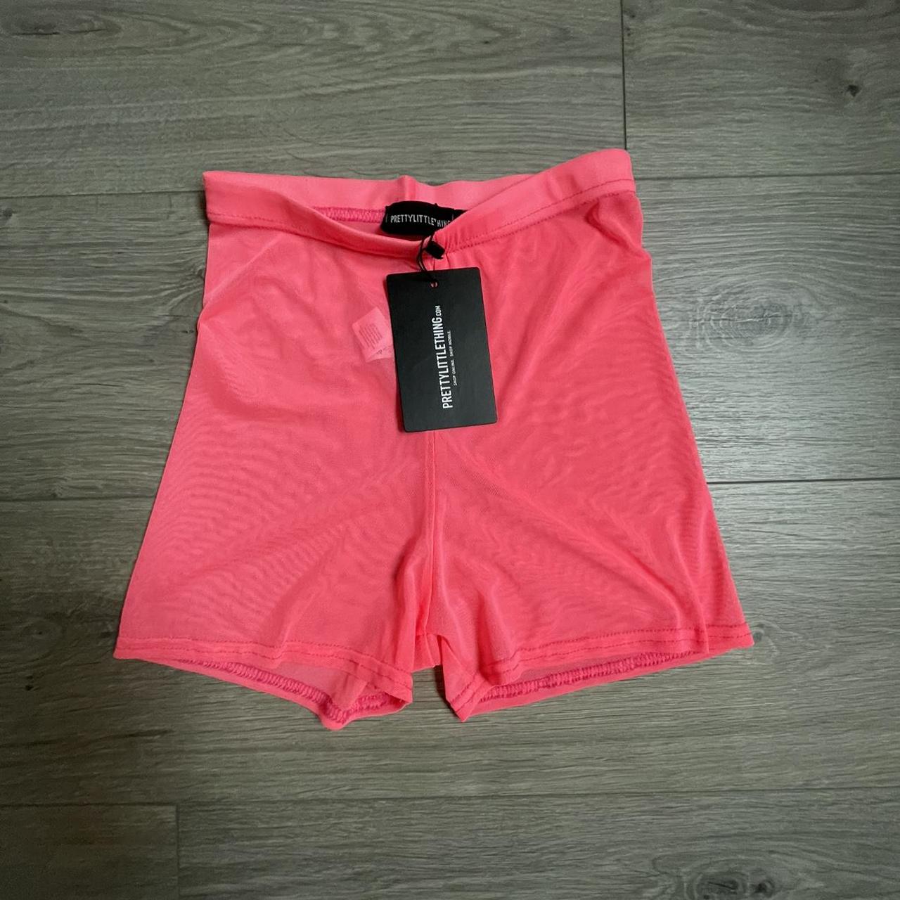 PLT Mesh Pink Shorts Size 6 Good for... - Depop